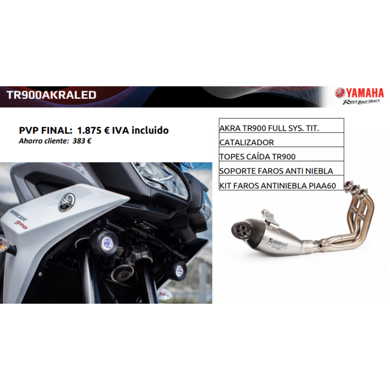 Pack accesorios originales Yamaha TRACER 900 TR900AKRALED